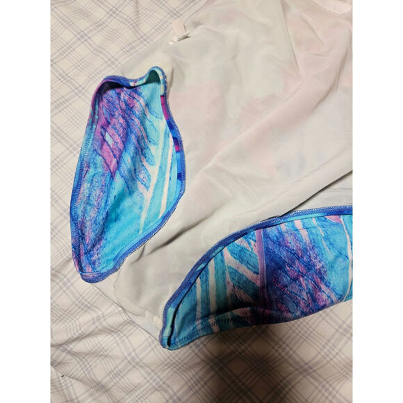 Gottex Square Neck One Piece Swimsuit, Blue Floral, Women's 14 - Picture 7 of 7